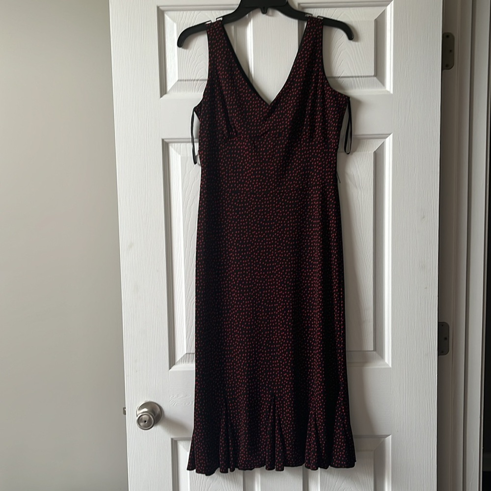 Giorgio Fiorlini Black Dress with Red Polka Dots